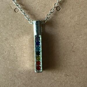 Elegant Pendant Necklace with Gemstone Accents